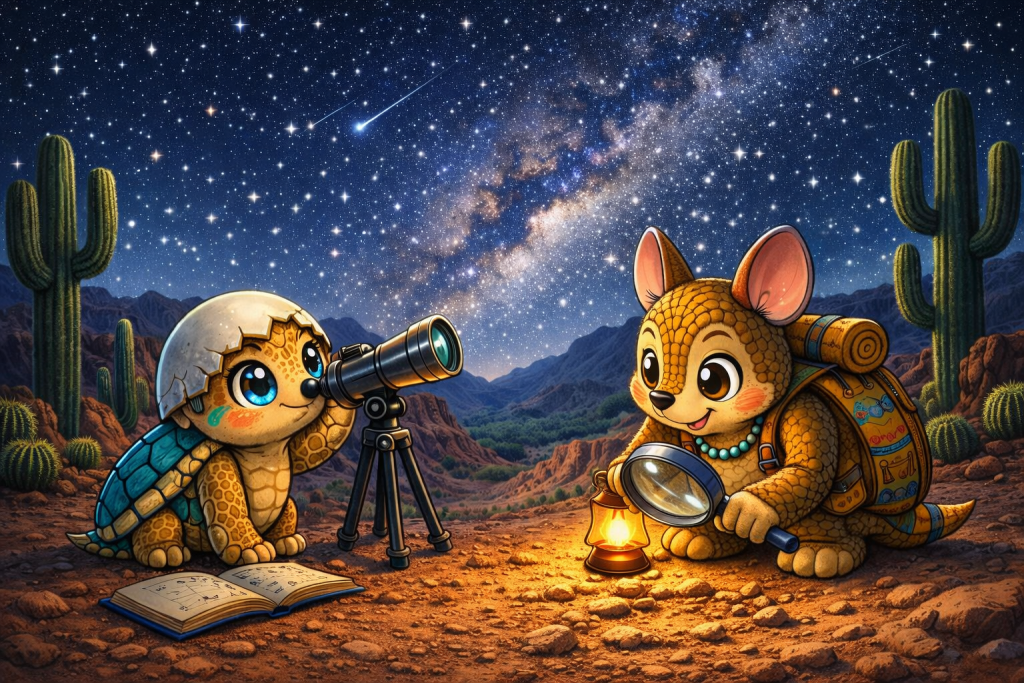 constelaciones y los misterios que guarda la noche en el desierto. ¡Prepara tus herramientas de explorador!